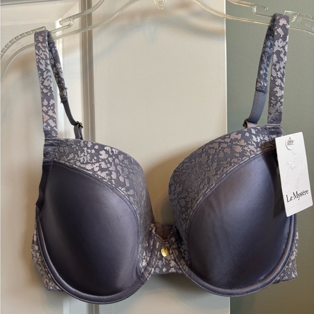NWT LE MYSTERE Women's Safari T-Shirt Bra, purple 34DD/34E - Picture 3 of 5